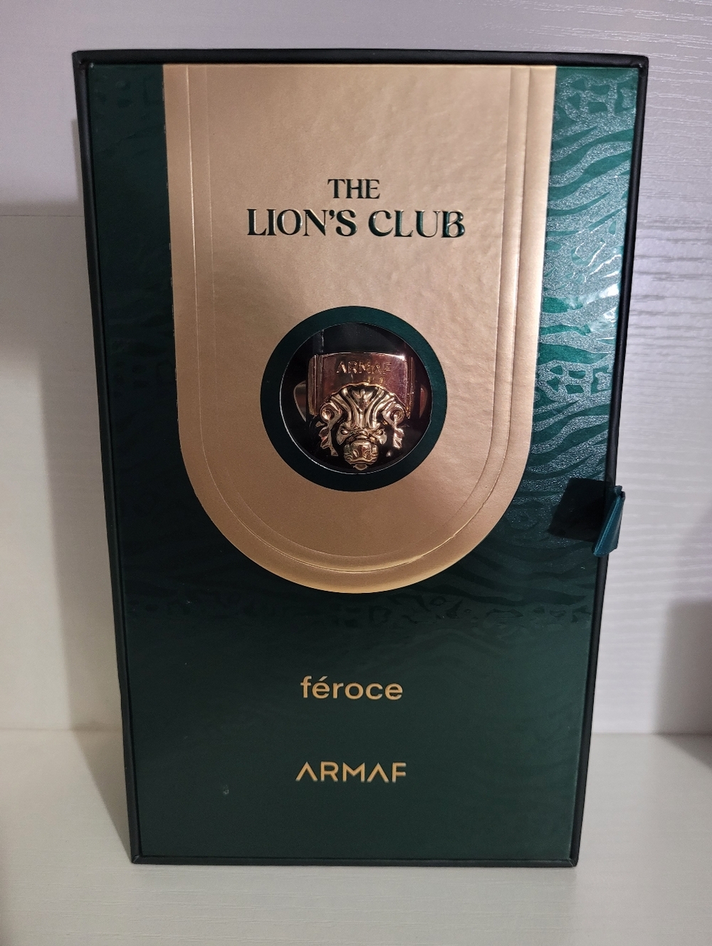 New! The Lion's Club Féroce Men's Fragrance - Dark Green & Gold - Picture 5 of 5
